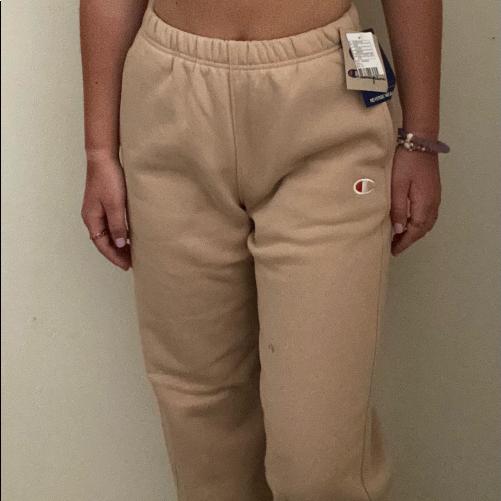 Champion tan sweats